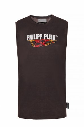 Sleeveless t-shirt with prints, zdjęcie 1 Sleeveless t-shirt with prints od Philipp Plein